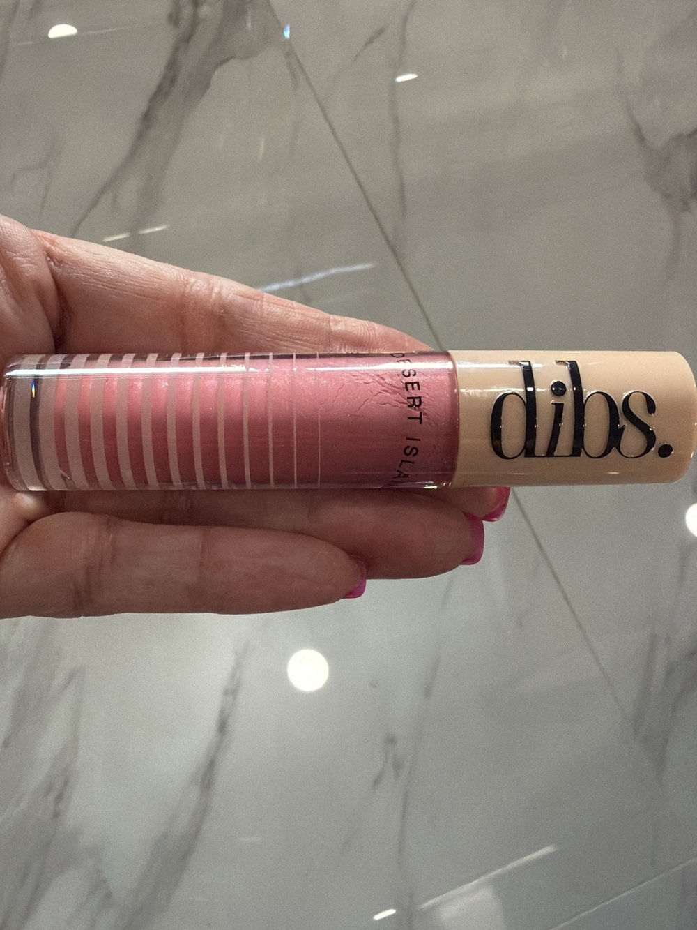 dibs. Desert Island Liquid Lipstick — Soft Pink. NO BOX